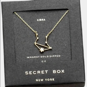 Libra gold necklace - Astrology Zodiac